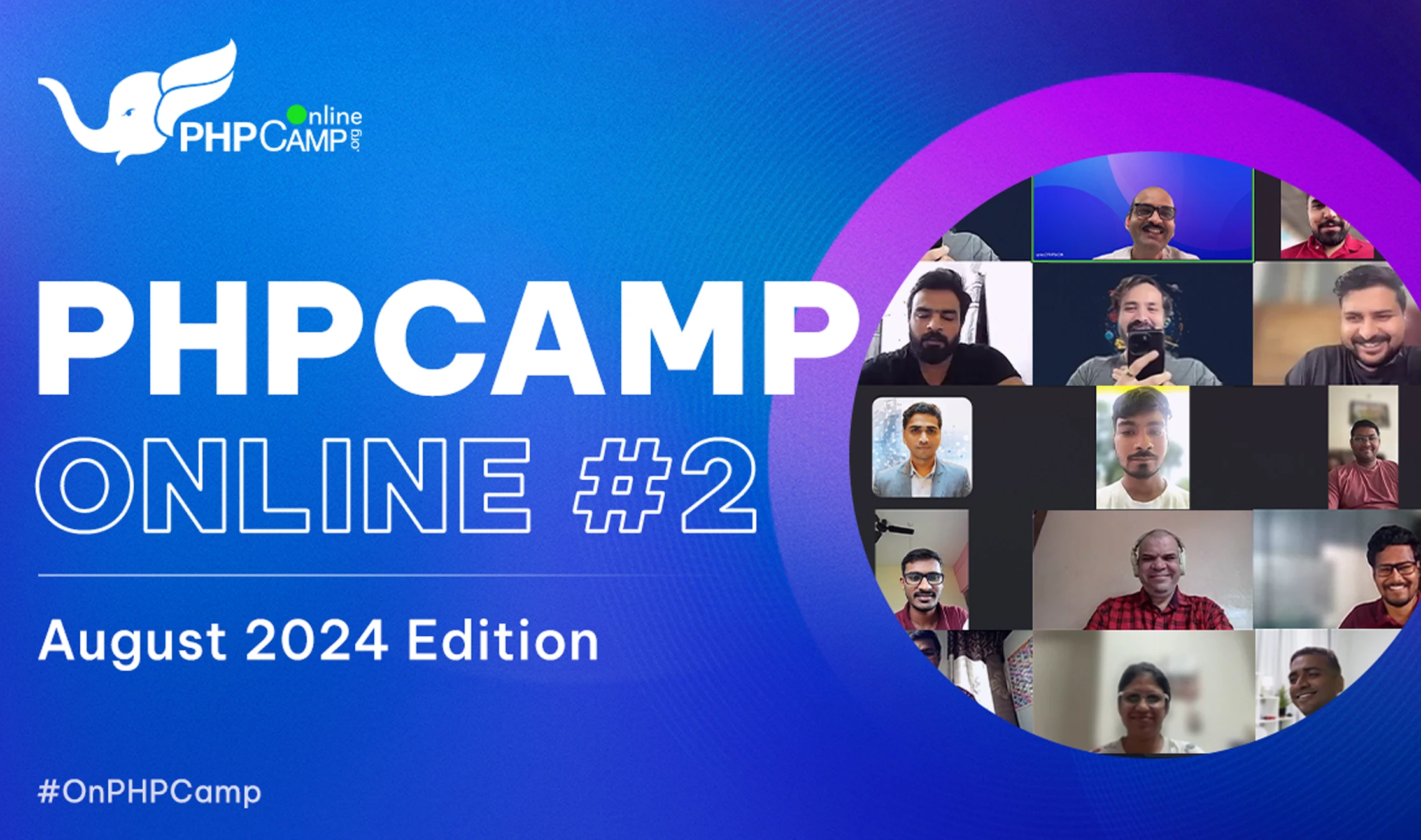 PHPCamp Online: August 2024 Edition image